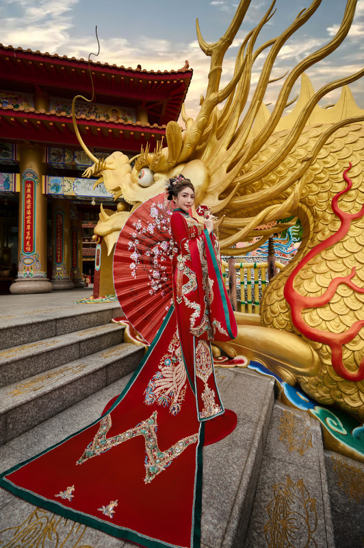 台中婚紗推薦,桃園婚紗推薦,中式婚紗,秀禾服,法華寺