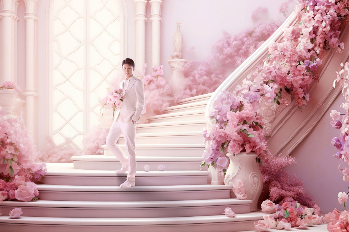 台中婚紗推薦,桃園婚紗推薦,創意婚紗照,特殊婚紗照,華納婚紗攝影棚內