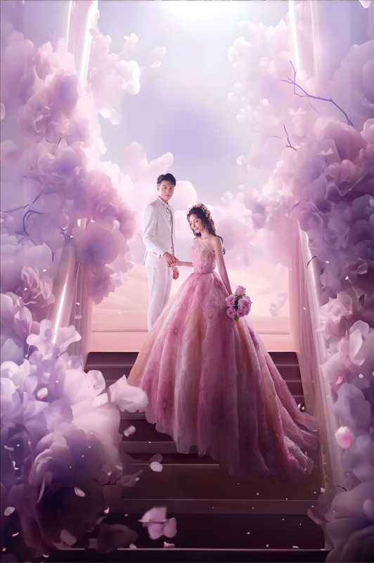 台中婚紗推薦,桃園婚紗推薦,創意婚紗照,特殊婚紗照,華納婚紗攝影棚內