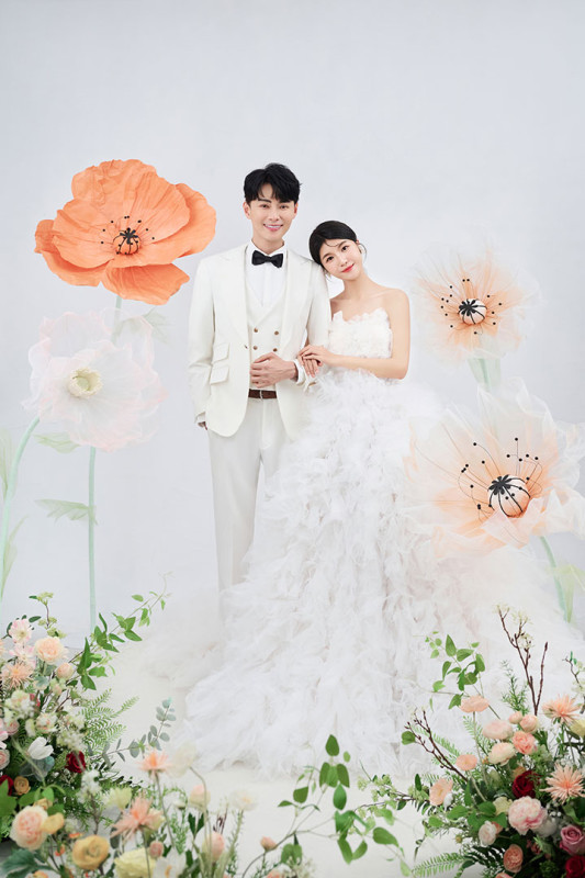 台中婚紗推薦,桃園婚紗推薦,韓式婚紗,韓系婚紗,華納婚紗攝影棚內