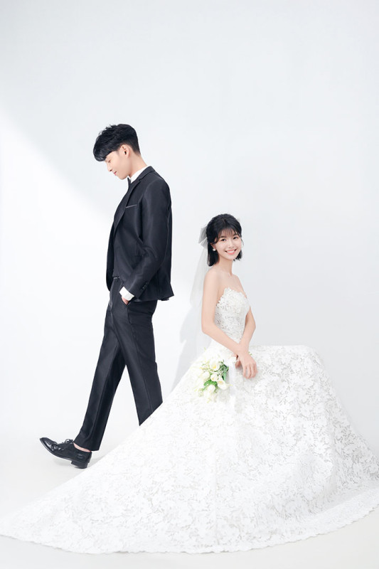 台中婚紗推薦,桃園婚紗推薦,韓式婚紗,韓系婚紗,華納婚紗攝影棚內