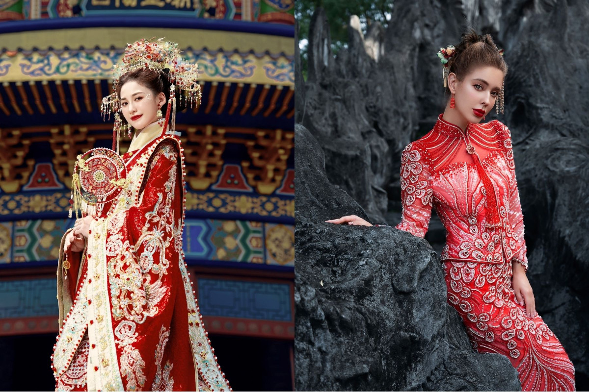 中式婚紗,龍鳳褂,秀禾服,中式禮服,旗袍婚紗,漢服