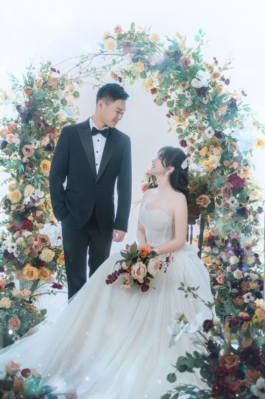 台中婚紗推薦,桃園婚紗推薦,韓式婚紗,韓系婚紗,華納婚紗攝影棚內