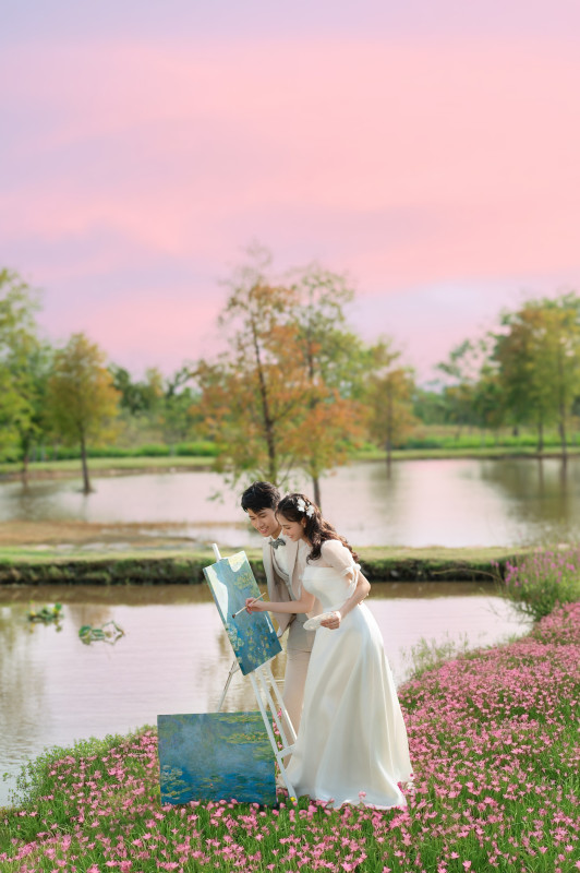 台中婚紗推薦,桃園婚紗推薦,花海婚紗,輕婚紗照,后里環保公園