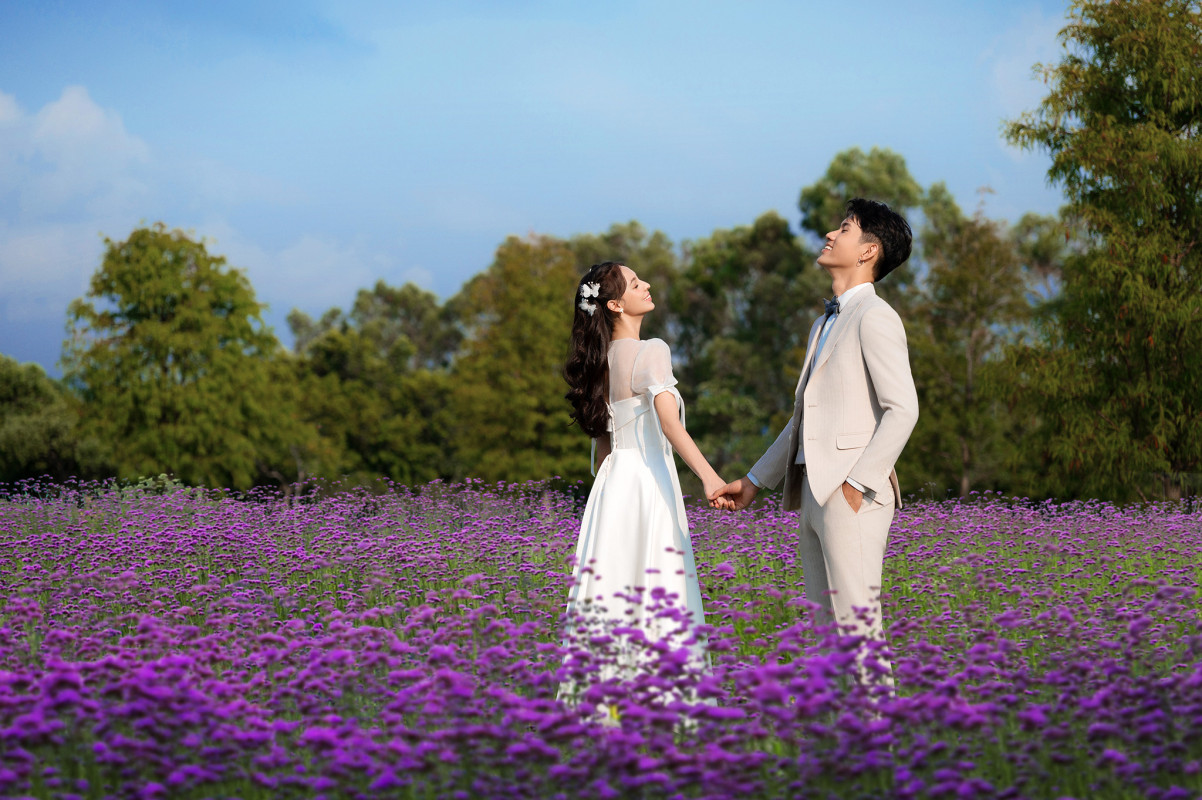 台中婚紗推薦,桃園婚紗推薦,花海婚紗,輕婚紗照,后里環保公園