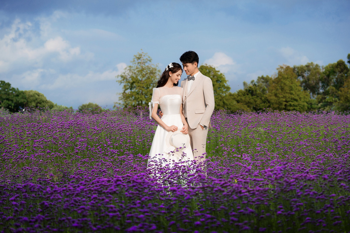 台中婚紗推薦,桃園婚紗推薦,花海婚紗,輕婚紗照,后里環保公園