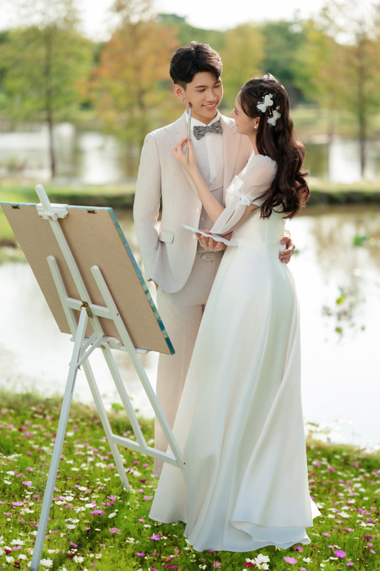 台中婚紗推薦,桃園婚紗推薦,花海婚紗,輕婚紗照,后里環保公園