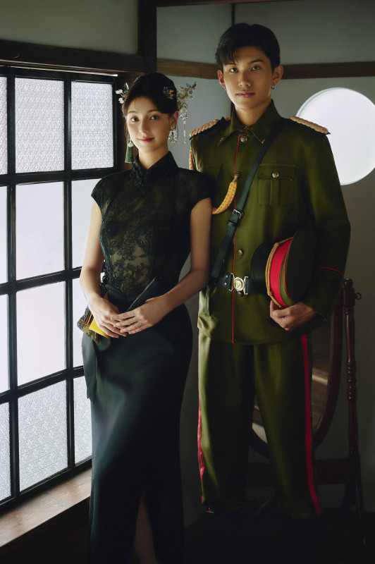 台中婚紗推薦,桃園婚紗推薦,復古婚紗,軍閥婚紗,戶方whofound,中式婚紗