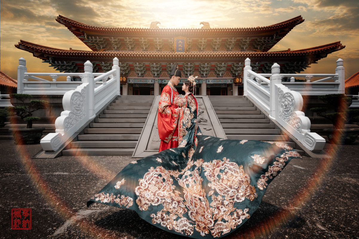 中式婚紗照,台中孔廟,台中婚紗推薦,宗瑋