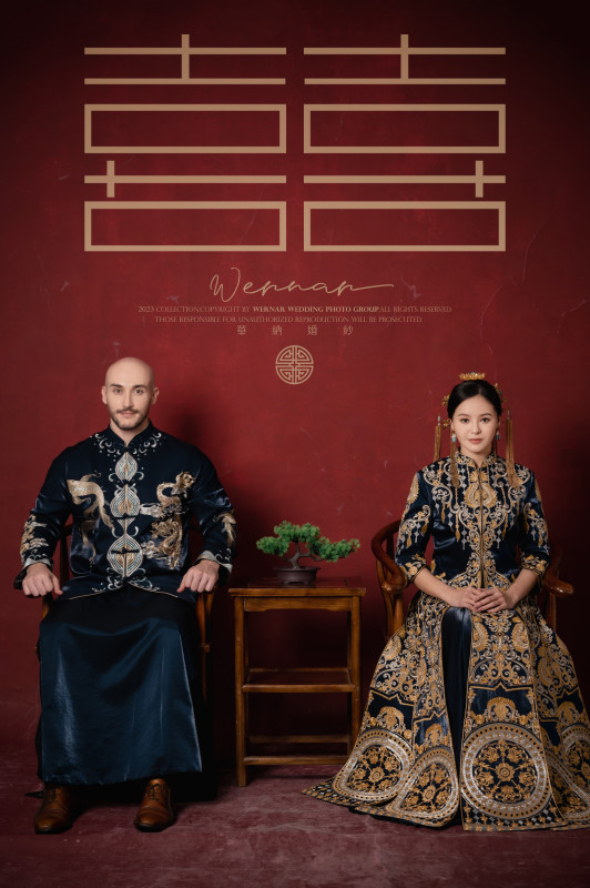 中式婚紗照,華納婚紗攝影棚,台中婚紗推薦,宗瑋