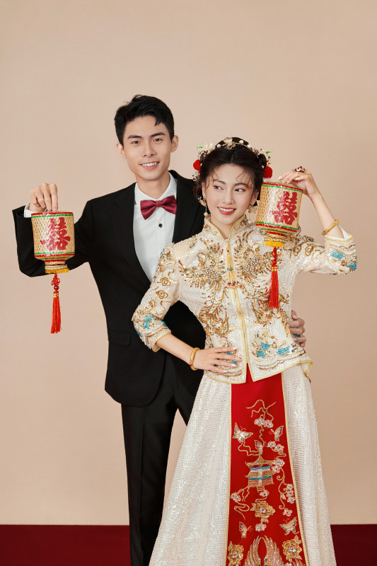 中式婚紗,華納婚紗攝影棚,台中婚紗推薦,尼克