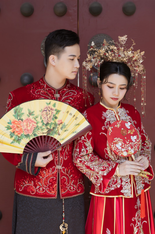 中式婚紗照,台中孔廟,婚紗照道具,台中婚紗推薦,FISH