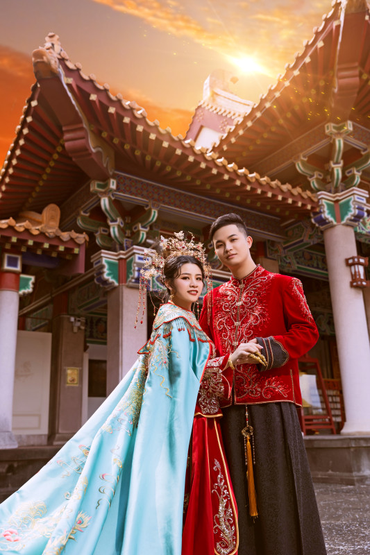 中式婚紗照,台中孔廟,婚紗照道具,台中婚紗推薦,FISH