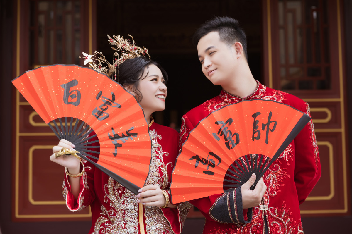 中式婚紗照,台中孔廟,婚紗照道具,台中婚紗推薦,FISH