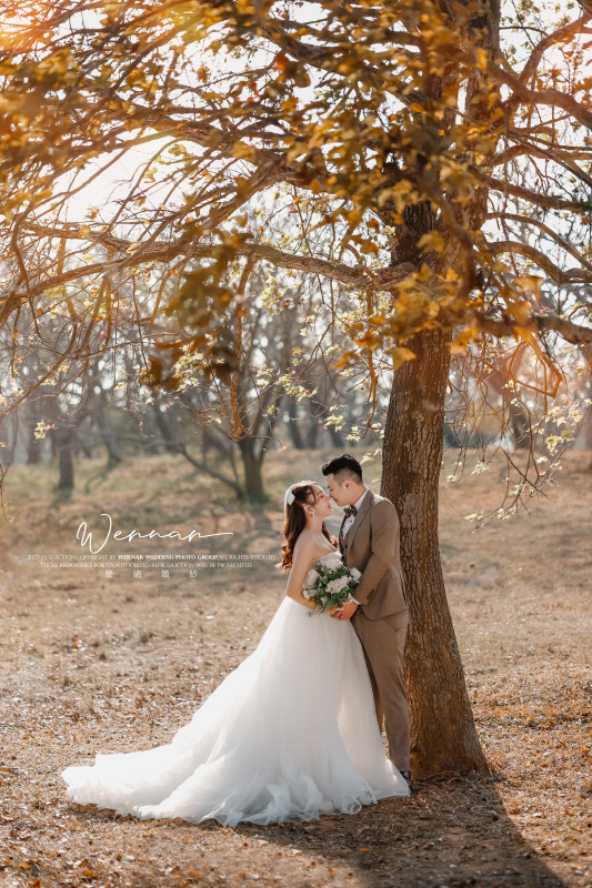 自然婚紗照,都會公園,草地婚紗,4. 台中婚紗推薦,FISH