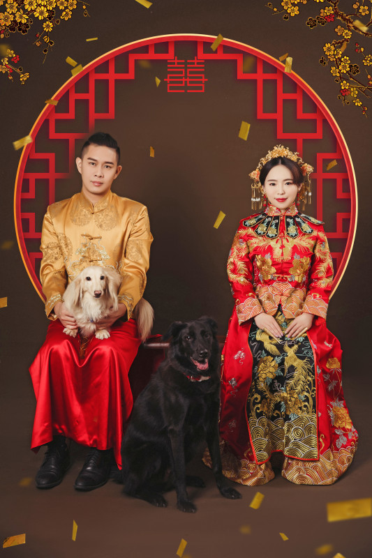 中式婚紗照,華納婚紗攝影棚,辜家,台中婚紗推薦,FISH