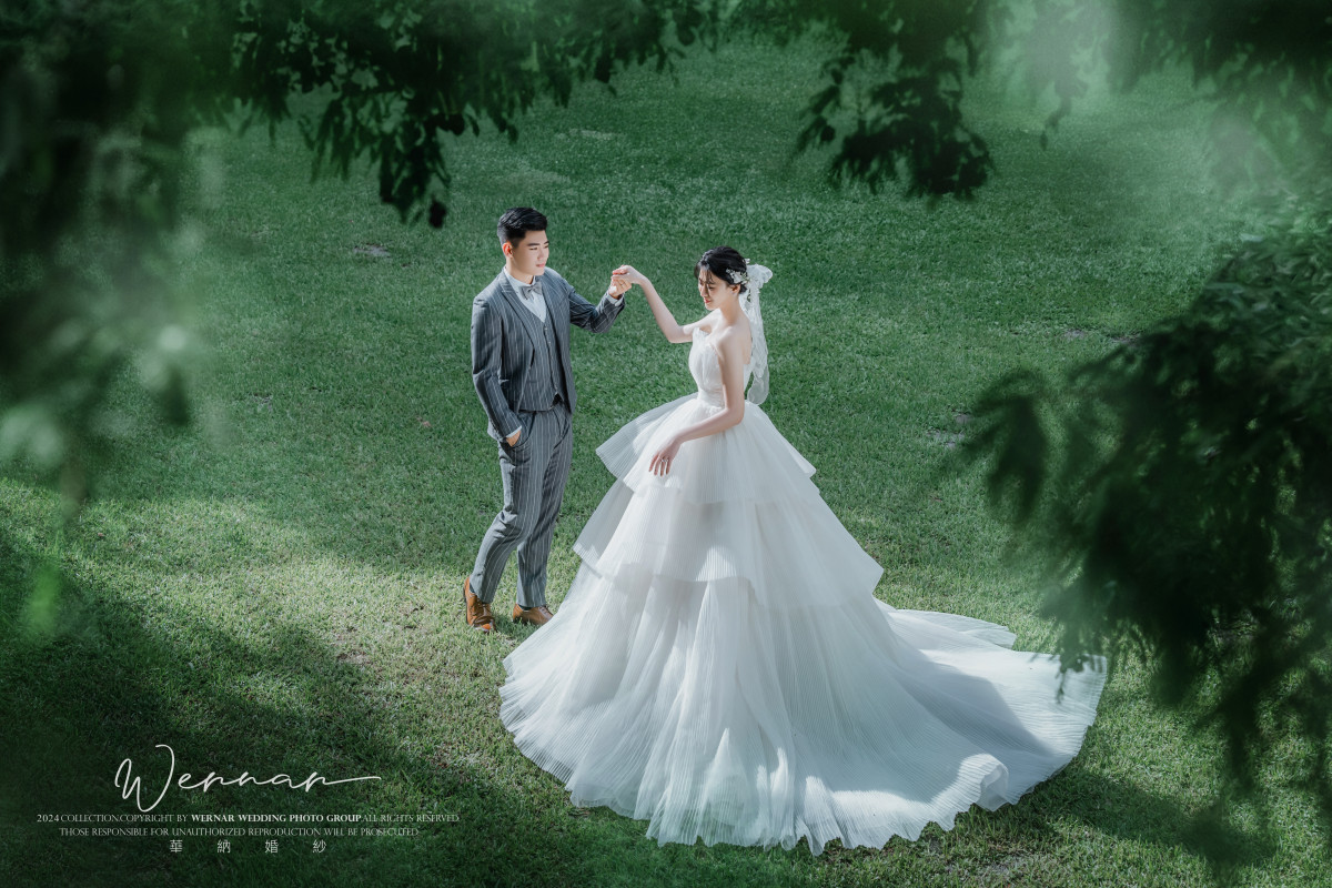 自然婚紗照,都會公園,森林系婚紗, 台中婚紗推薦,逗鴿