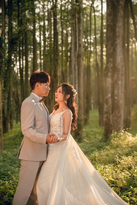自然婚紗照,暨南大學,森林系婚紗, 台中婚紗推薦,逗鴿