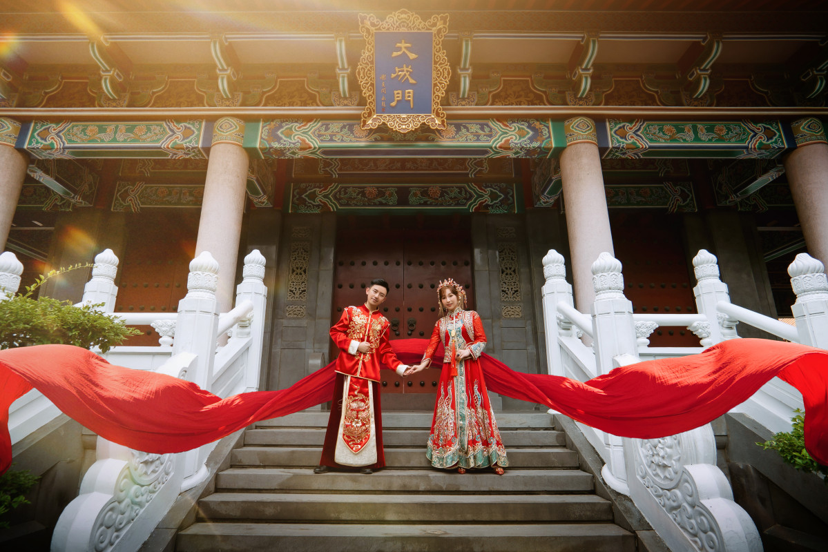 中式婚紗照,台中孔廟,台中婚紗推薦,EVEN