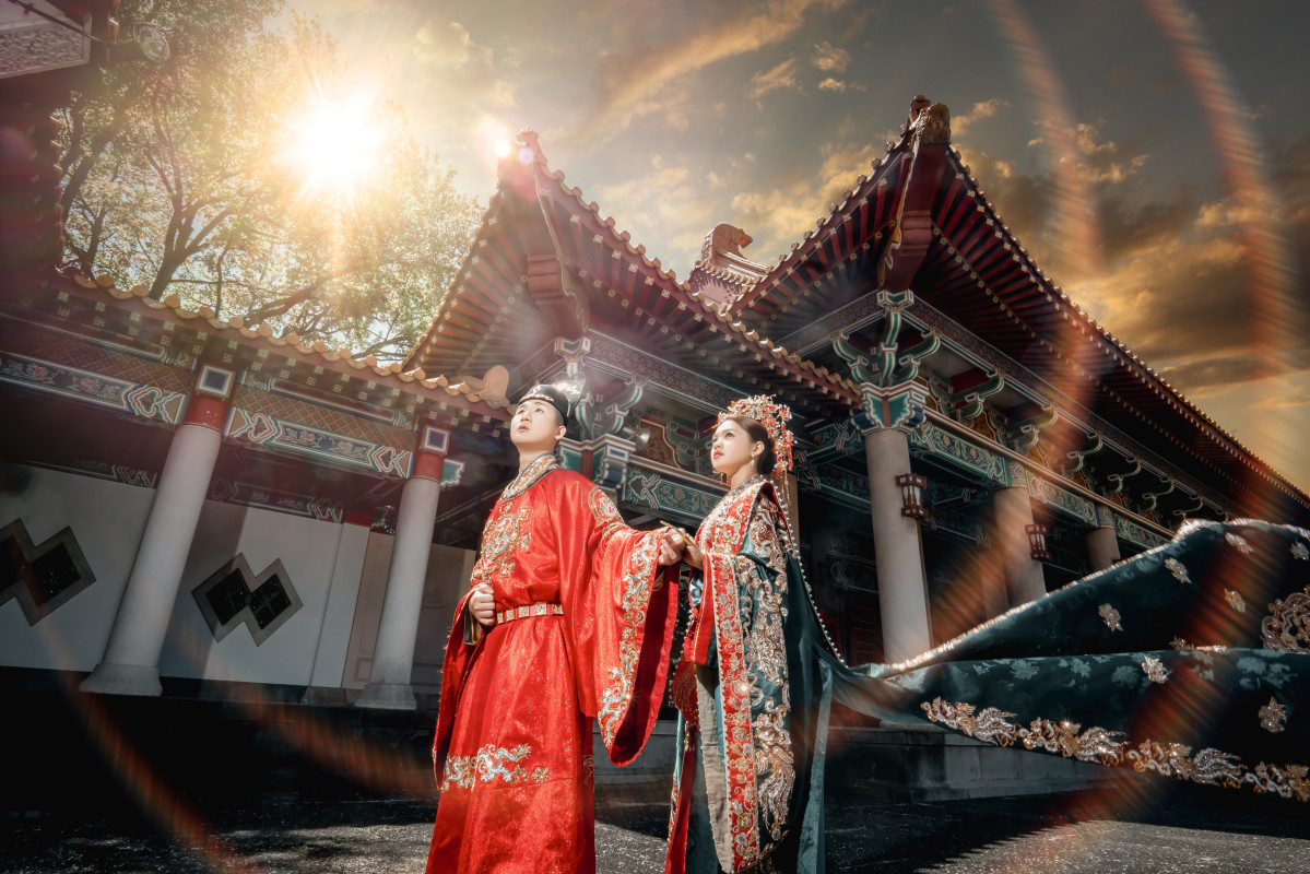 中式婚紗照,台中孔廟,台中婚紗推薦,EVEN