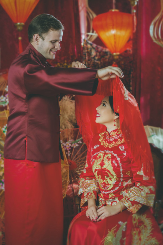 中式婚紗照,華納婚紗攝影棚,台中婚紗推薦,EVEN