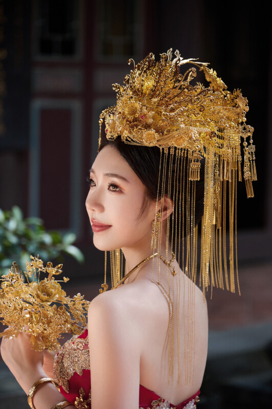中式婚紗照,旗袍婚紗,台北婚紗景點,台北拍婚紗景點,林本源園邸