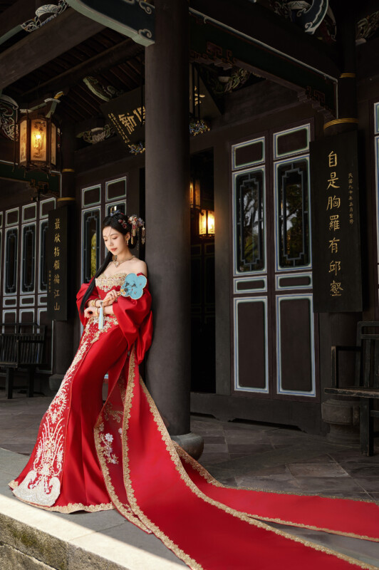 中式婚紗照,旗袍婚紗,台北婚紗景點,台北拍婚紗景點,林本源園邸