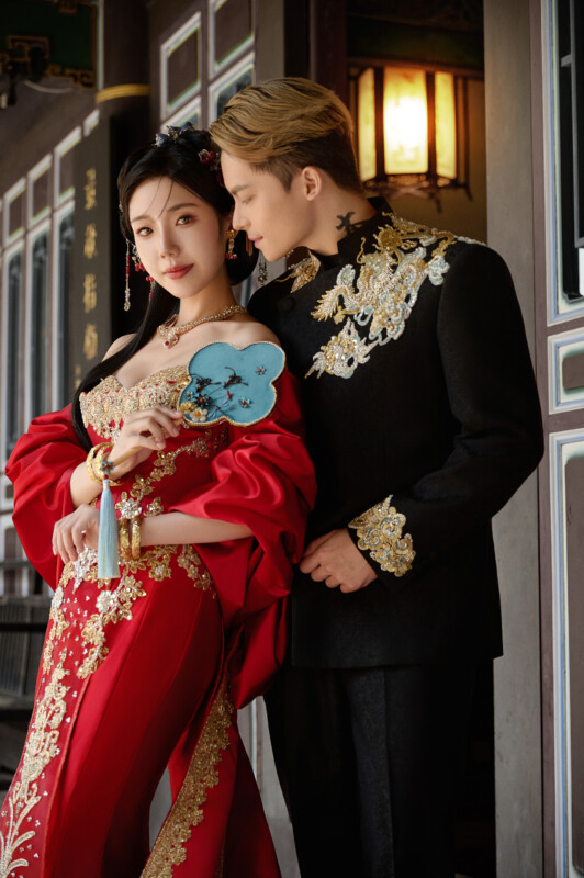 中式婚紗照,旗袍婚紗,台北婚紗景點,台北拍婚紗景點,林本源園邸