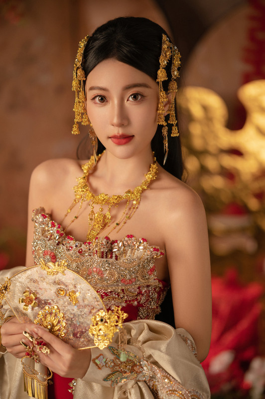 台中婚紗推薦,桃園婚紗推薦,中式婚紗,棚內婚紗照,華納婚紗攝影棚內