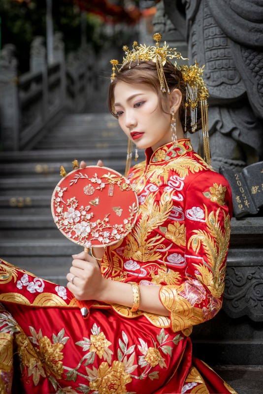 中式婚紗、婚紗照推薦、桃園婚紗店、桃園婚紗推薦、華納婚紗評價