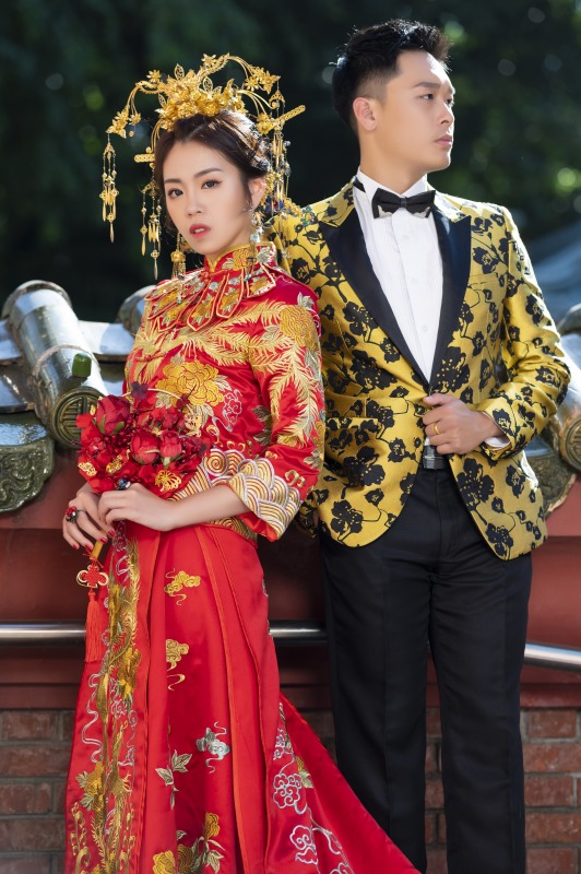 中式婚紗、台中婚紗店、台中婚紗推薦、婚紗照推薦、華納婚紗評價