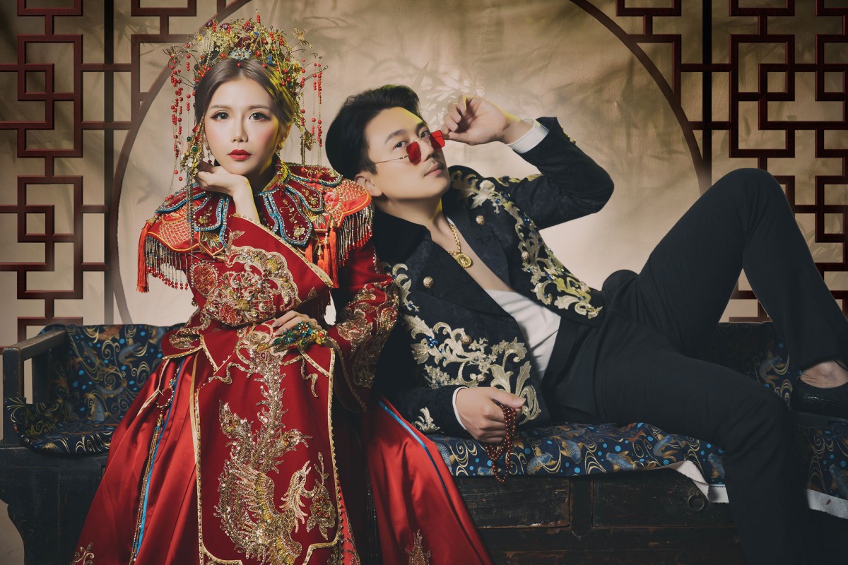 台中婚紗店,台中婚紗推薦,婚紗照推薦,華納婚紗評價,個性婚紗,中式婚紗