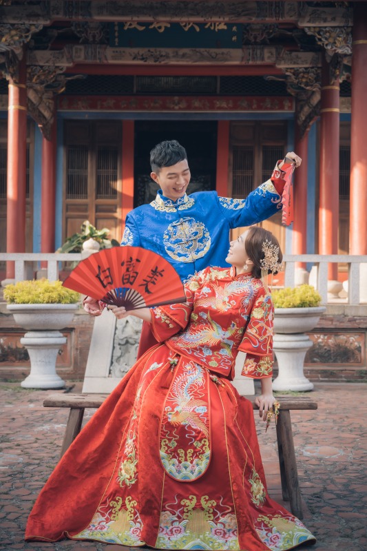 台中婚紗店,台中婚紗推薦,婚紗照推薦,華納婚紗評價,中式婚紗