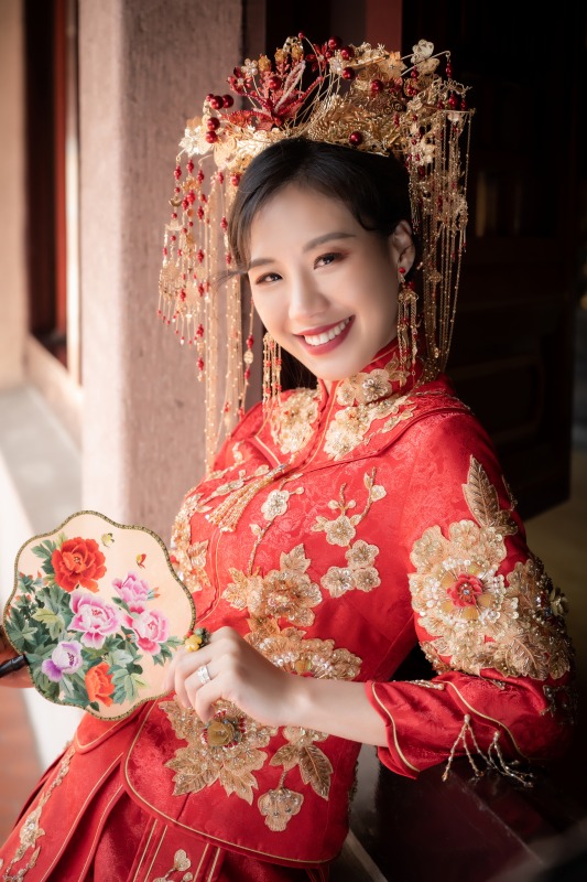 中式婚紗、台中婚紗店、台中婚紗推薦、婚紗照推薦、華納婚紗評價