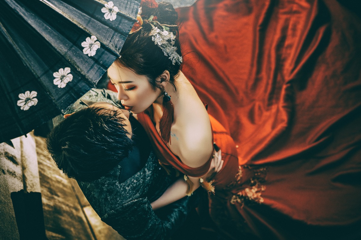 中式婚紗、台中婚紗店、台中婚紗推薦、婚紗照推薦、華納婚紗評價