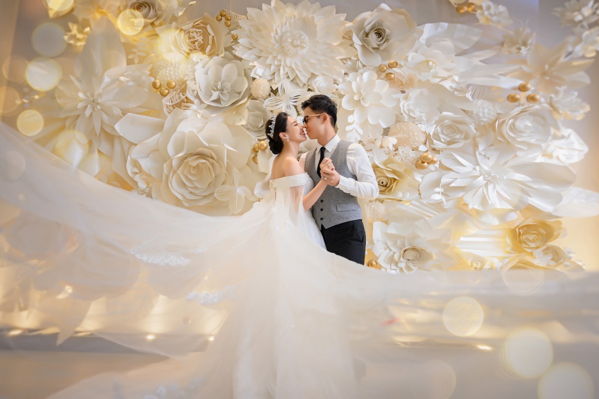 中式婚紗、台中婚紗店、台中婚紗推薦、婚紗照推薦、華納婚紗評價