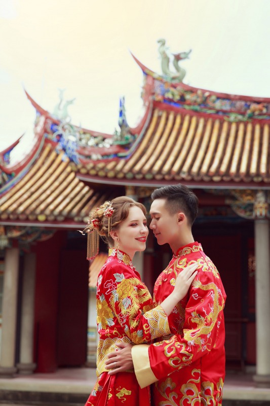中式婚紗、婚紗照推薦、桃園婚紗店、桃園婚紗推薦、華納婚紗評價