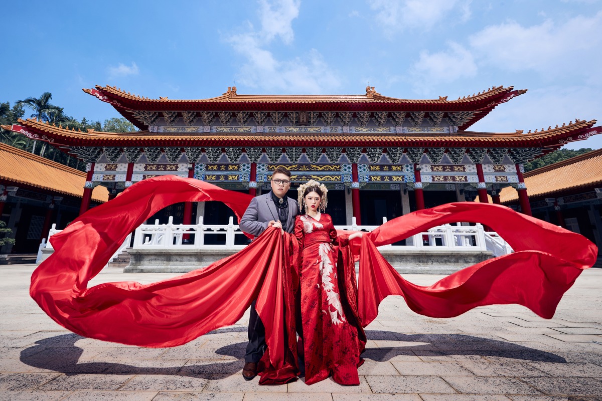 中式婚紗、婚紗照推薦、桃園婚紗店、桃園婚紗推薦、華納婚紗評價