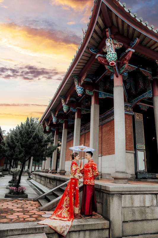 中式婚紗、婚紗照推薦、桃園婚紗店、桃園婚紗推薦、華納婚紗評價