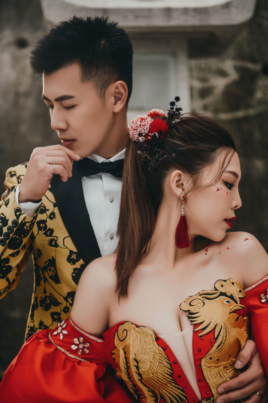 中式婚紗、台中婚紗店、台中婚紗推薦、婚紗照推薦、華納婚紗評價