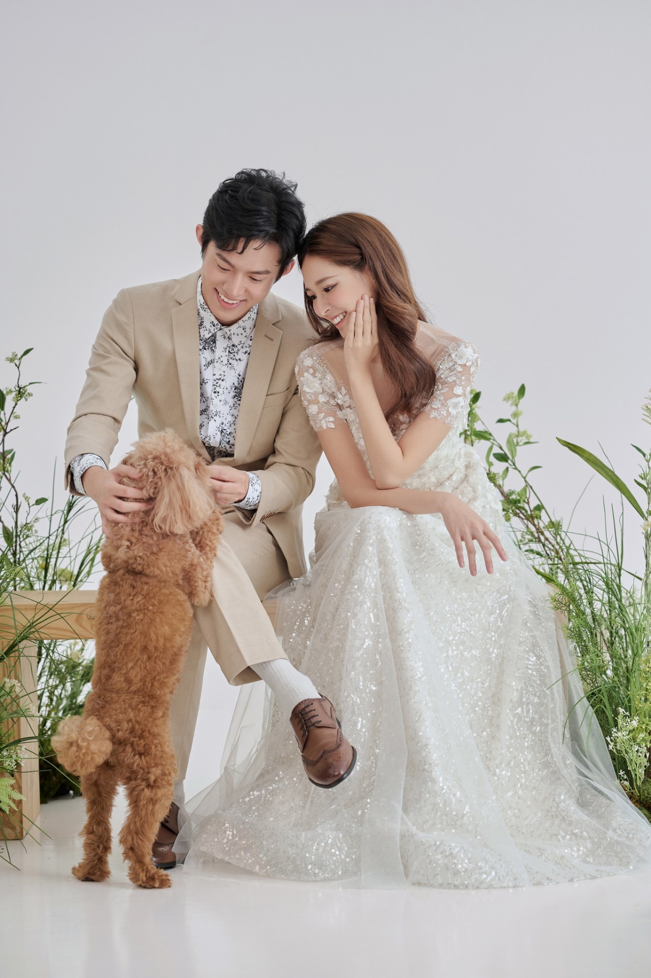 韓式婚紗照,韓風婚紗,韓系婚紗,室內棚拍婚紗照,桃園婚紗推薦